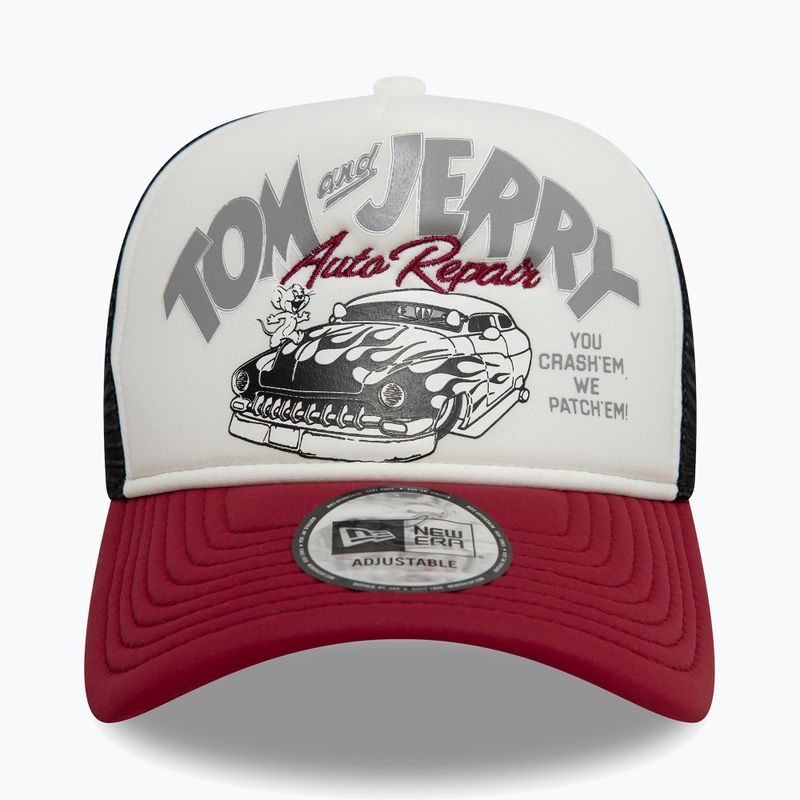 Cappello da baseball New Era Tom And Jerry Trucker rosso scuro 2