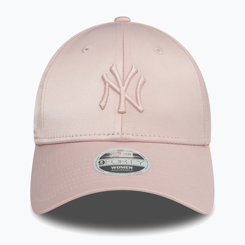 Cappello da baseball New Era Satin 9Forty New York Yankees rosa scuro da donna 2