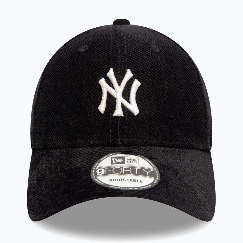 Cappello da baseball New Era Cord 9Forty New York Yankees nero 2