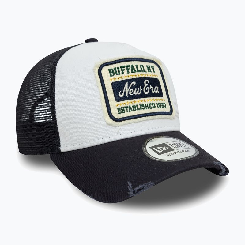 Cappello Trucker New Era NE Patch Distressed bianco