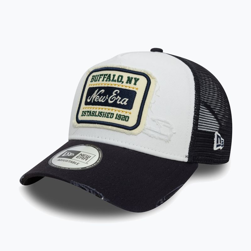 Cappello Trucker New Era NE Patch Distressed bianco 3