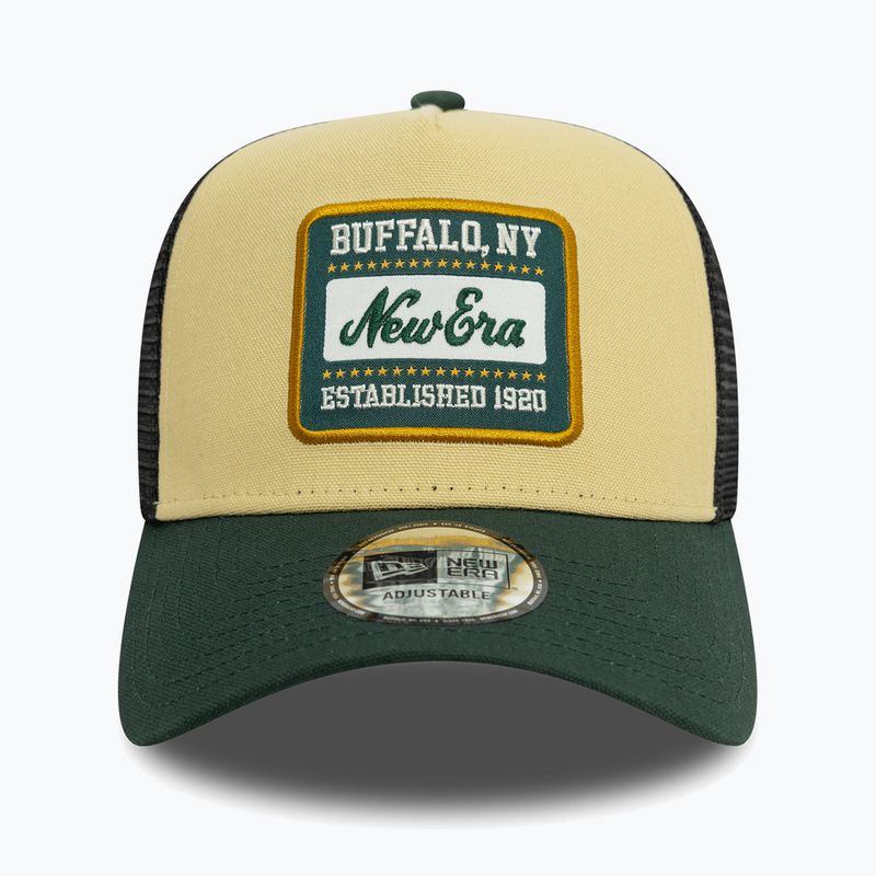 Cappello Trucker in tela New Era NE Patch beige chiaro 2