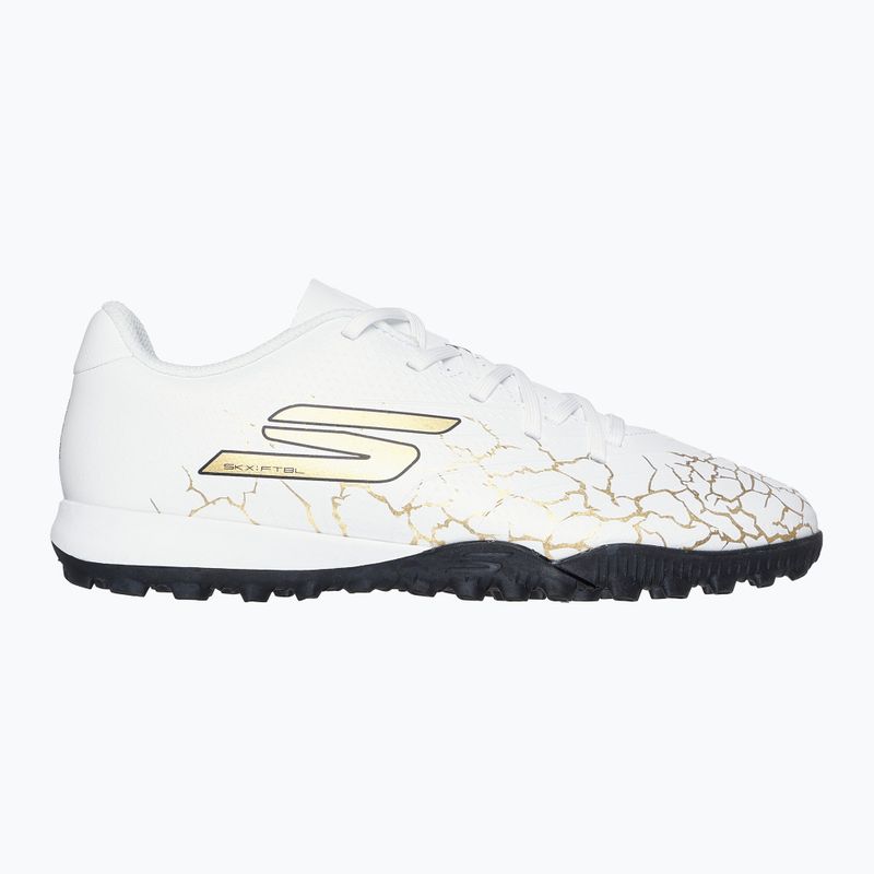 SKECHERS Skx_1.5 Youth Jr TF bianco/oro scarpe da calcio per bambini 9