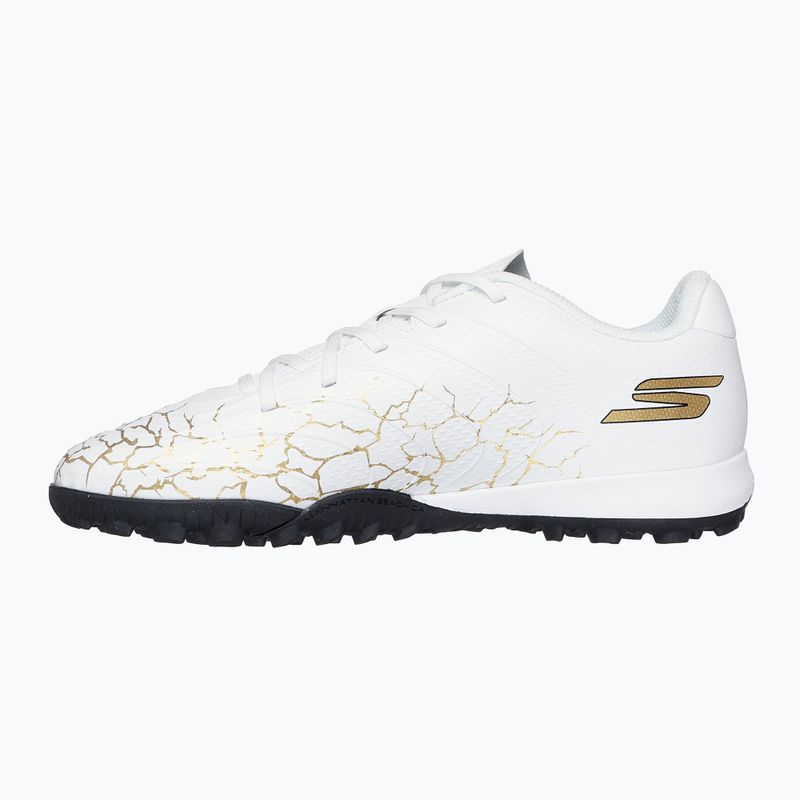 SKECHERS Skx_1.5 Youth Jr TF bianco/oro scarpe da calcio per bambini 10