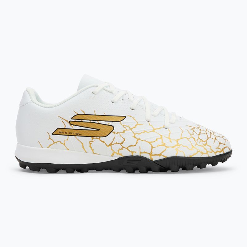 SKECHERS Skx_1.5 Youth Jr TF bianco/oro scarpe da calcio per bambini 2