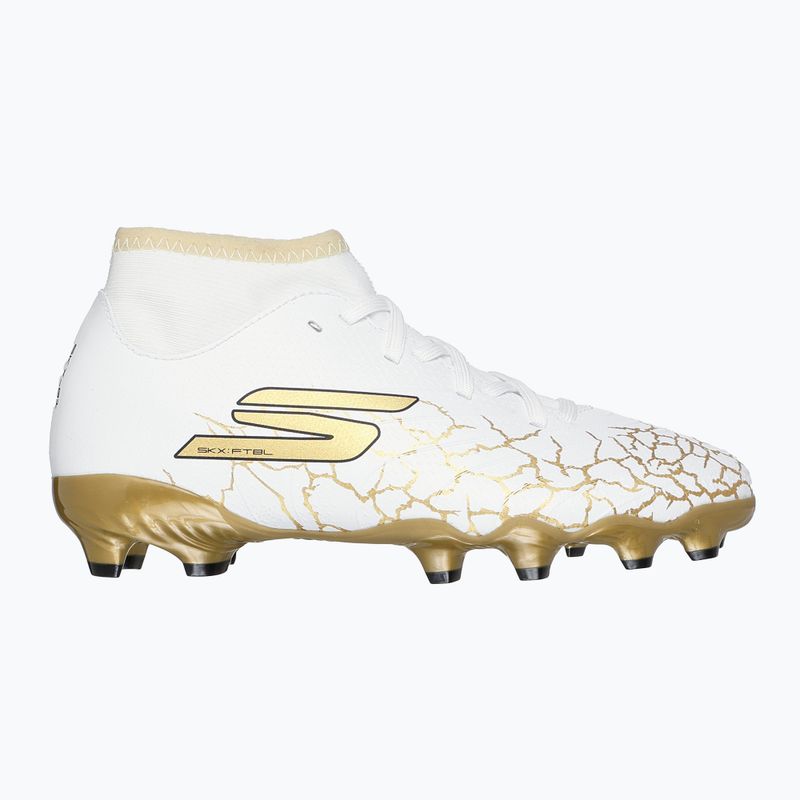 SKECHERS scarpe da calcio per bambini Skx_1.5 High Td Jr FG bianco/oro 9