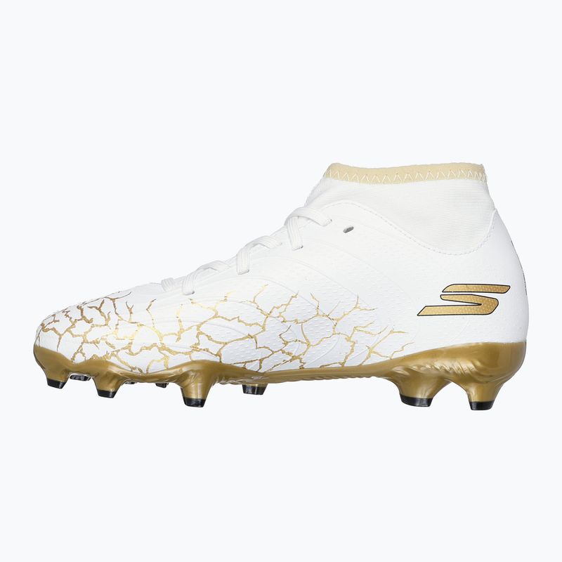 SKECHERS scarpe da calcio per bambini Skx_1.5 High Td Jr FG bianco/oro 10
