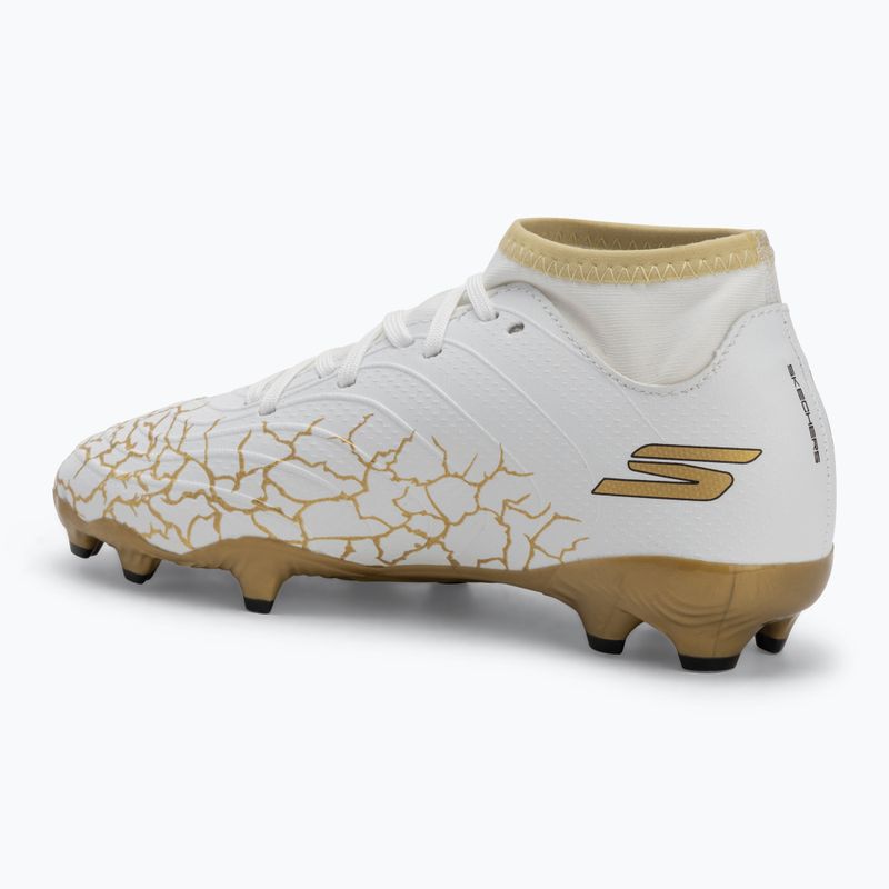 SKECHERS scarpe da calcio per bambini Skx_1.5 High Td Jr FG bianco/oro 3