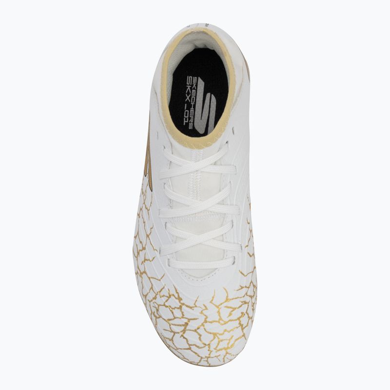 SKECHERS scarpe da calcio per bambini Skx_1.5 High Td Jr FG bianco/oro 5