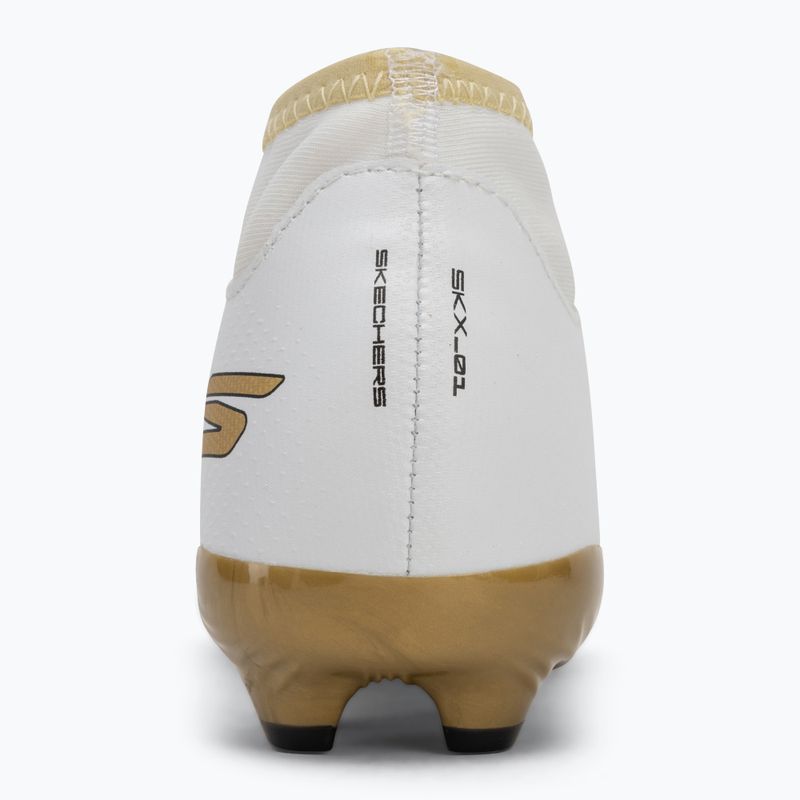 SKECHERS scarpe da calcio per bambini Skx_1.5 High Td Jr FG bianco/oro 6