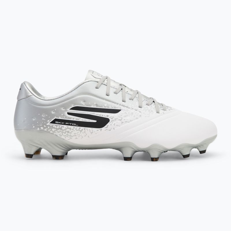 SKECHERS Razor 1.5 Academy FG bianco/argento scarpe da calcio da uomo 2