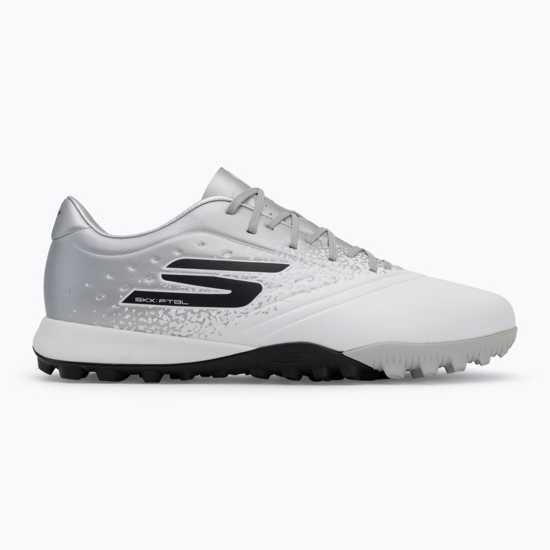 SKECHERS Razor 1.5 Academy TF scarpe da calcio uomo bianco/argento 2