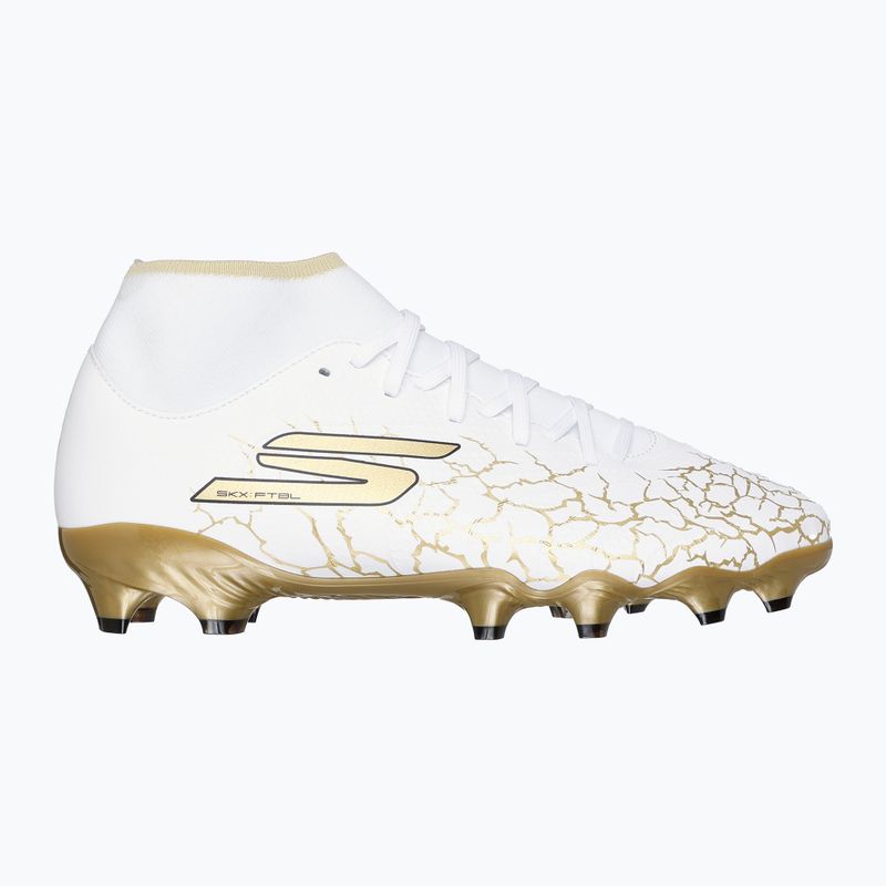 SKECHERS Razor 1.5 Academy FG scarpe da calcio uomo bianco/oro 9