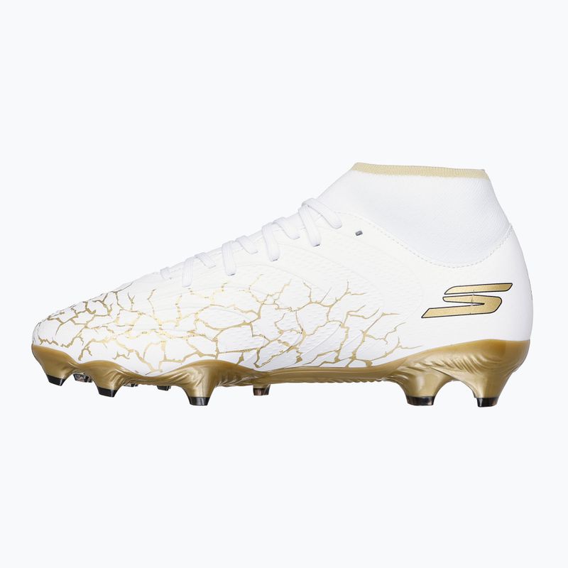 SKECHERS Razor 1.5 Academy FG scarpe da calcio uomo bianco/oro 10