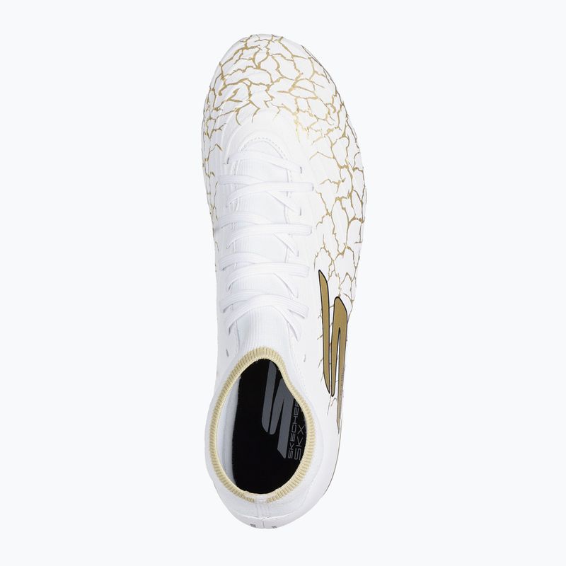 SKECHERS Razor 1.5 Academy FG scarpe da calcio uomo bianco/oro 11