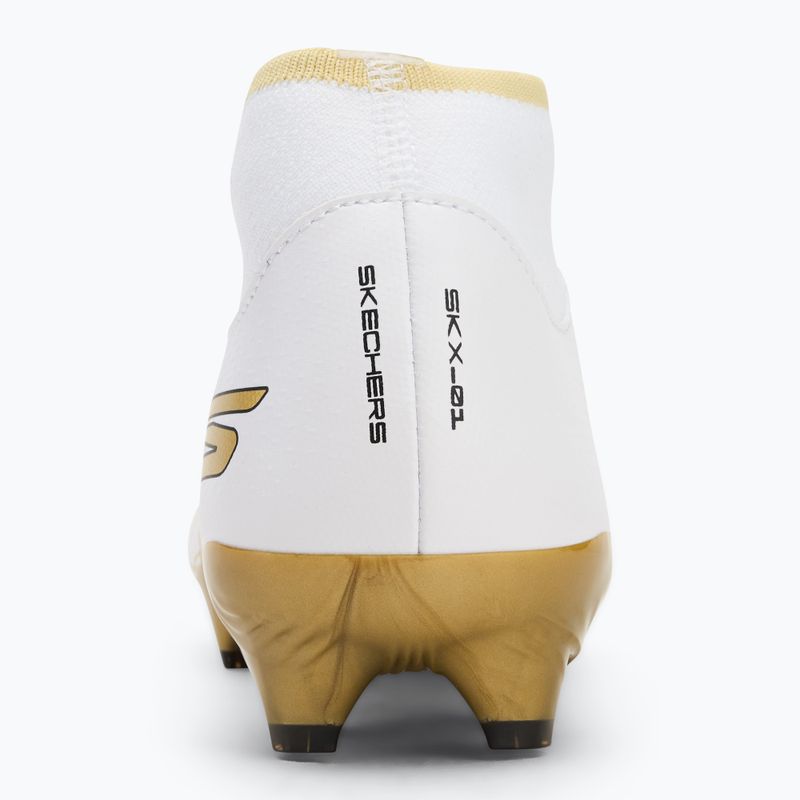 SKECHERS Razor 1.5 Academy FG scarpe da calcio uomo bianco/oro 6