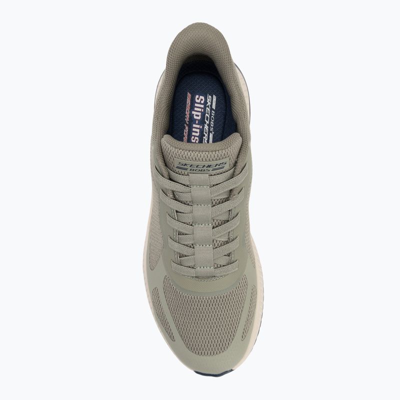 Scarpe SKECHERS Bobs Squad 4 oliva da uomo 5
