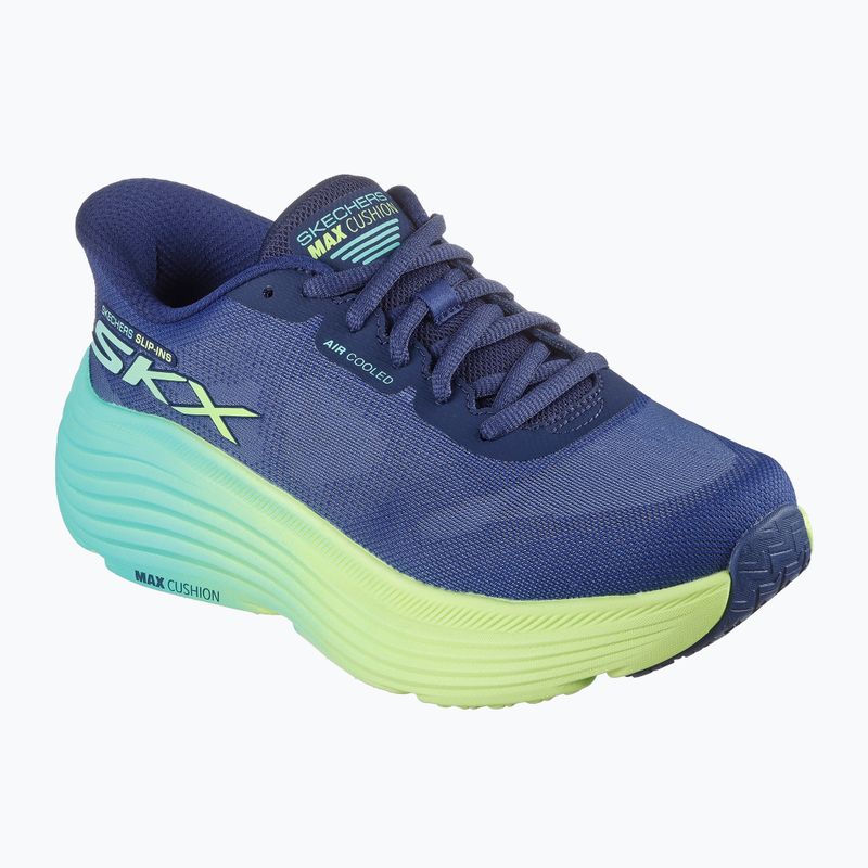 Scarpe da corsa SKECHERS Max Cushioning Endeavour Hallandale donna navy/lime