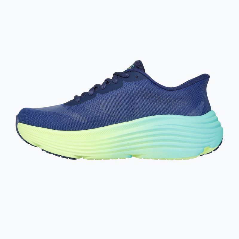 Scarpe da corsa SKECHERS Max Cushioning Endeavour Hallandale donna navy/lime 3