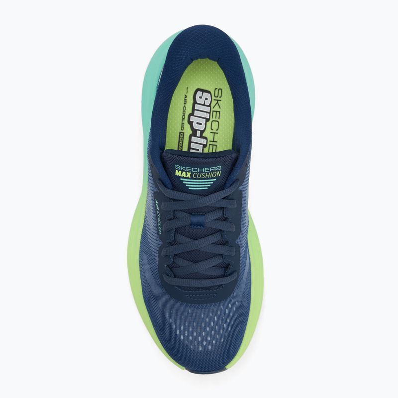 Scarpe da corsa SKECHERS Max Cushioning Endeavour Hallandale donna navy/lime 5