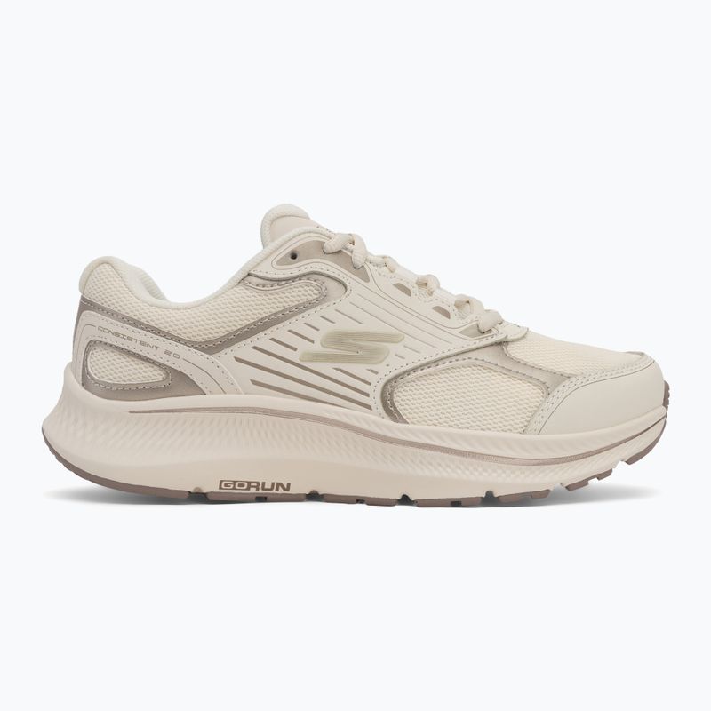 Scarpe da corsa da donna SKECHERS Go Run Consistent 2.0 Advantage beige 2