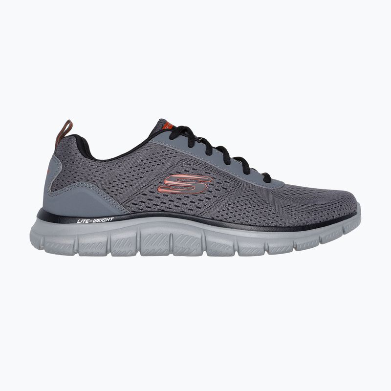 Scarpe da uomo Skechers Track Leshur carbone/arancione 2