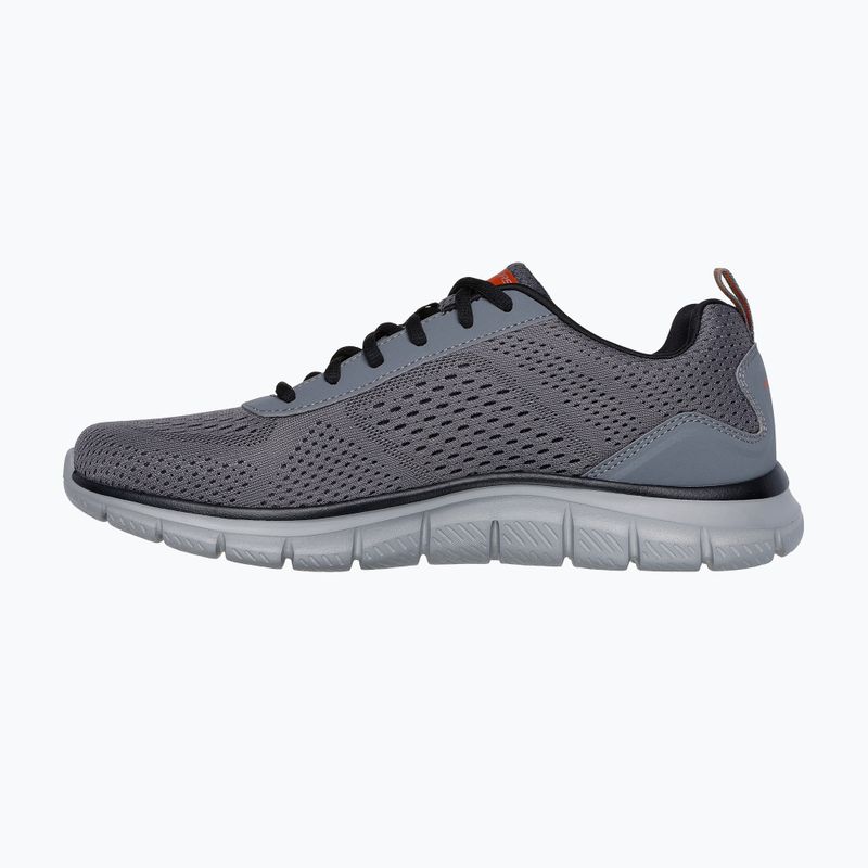 Scarpe da uomo Skechers Track Leshur carbone/arancione 3