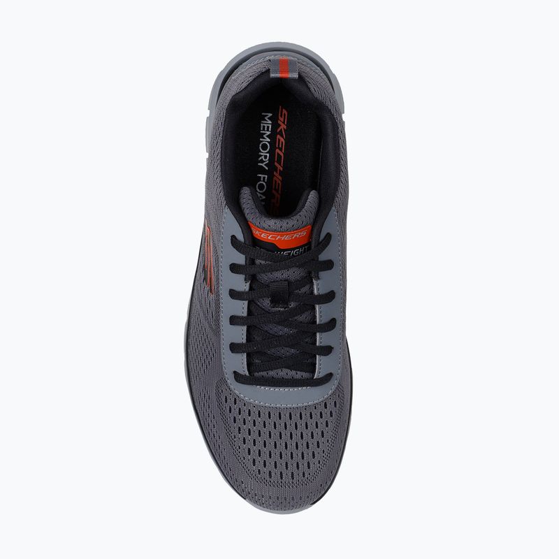 Scarpe da uomo Skechers Track Leshur carbone/arancione 5