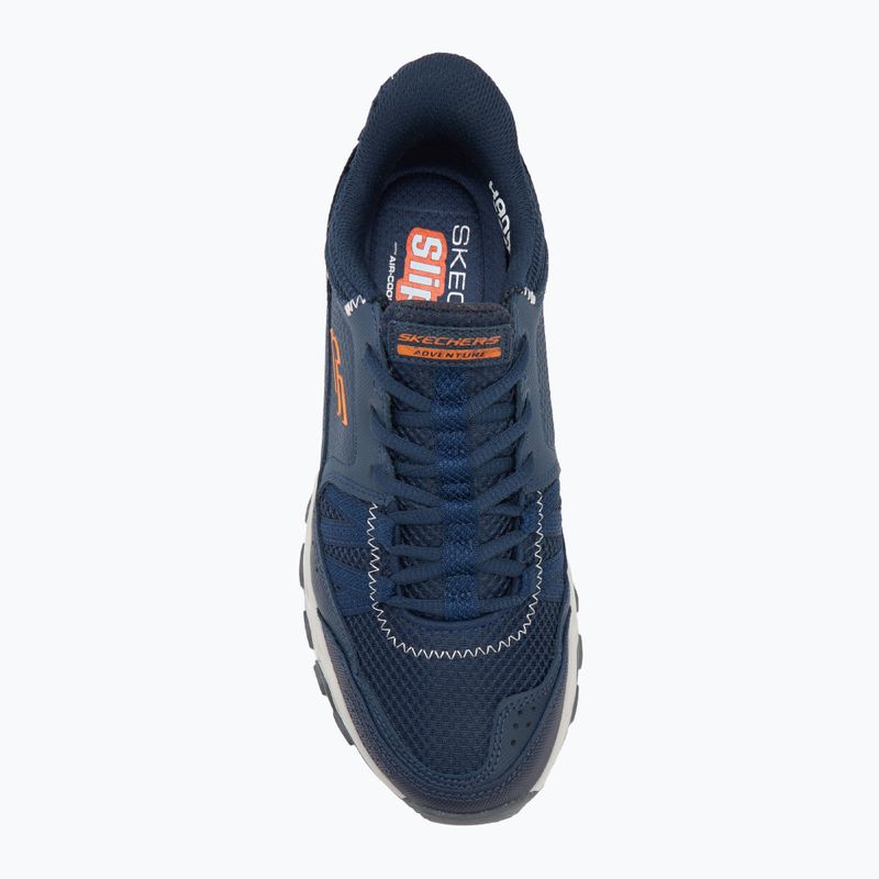 SKECHERS Dynamite At Escapar scarpe da uomo blu/arancio 5
