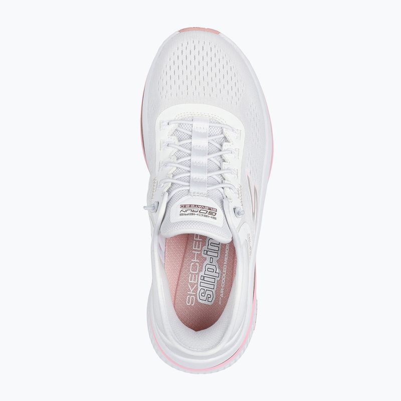 Scarpe da corsa da donna SKECHERS Go Run Elevate 2.0 Banyan bianco 5
