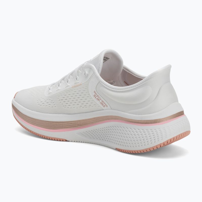 Scarpe da corsa da donna SKECHERS Go Run Elevate 2.0 Banyan bianco 3