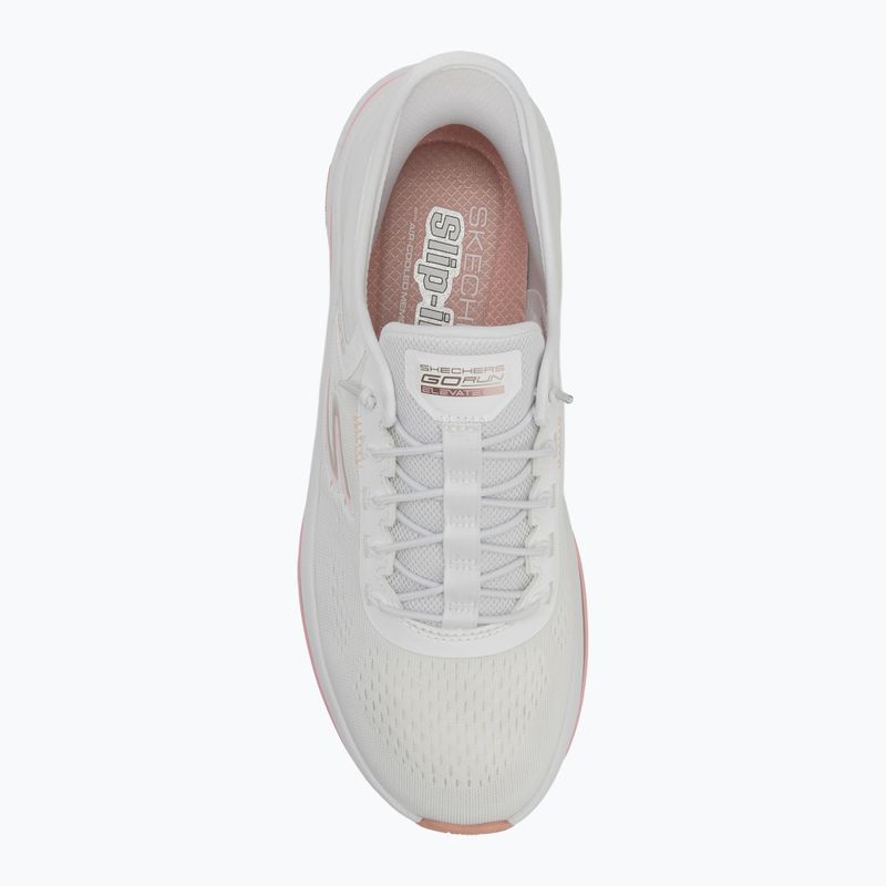 Scarpe da corsa da donna SKECHERS Go Run Elevate 2.0 Banyan bianco 5
