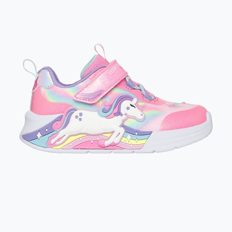 Scarpe da bambino Skechers Unicorn Chaser rosa/multi 9