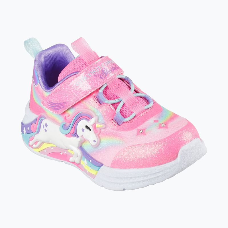 Scarpe da bambino Skechers Unicorn Chaser rosa/multi 11