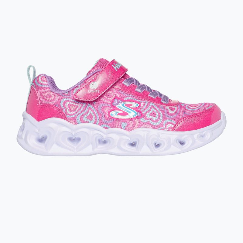 Scarpe bambini SKECHERS Heart Lights Boogie Love hot pink/multi 2