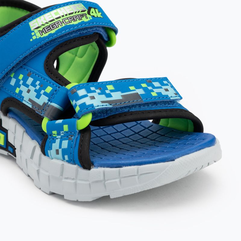 SKECHERS Mega Splash sandali per bambini nero/blu/lime 7