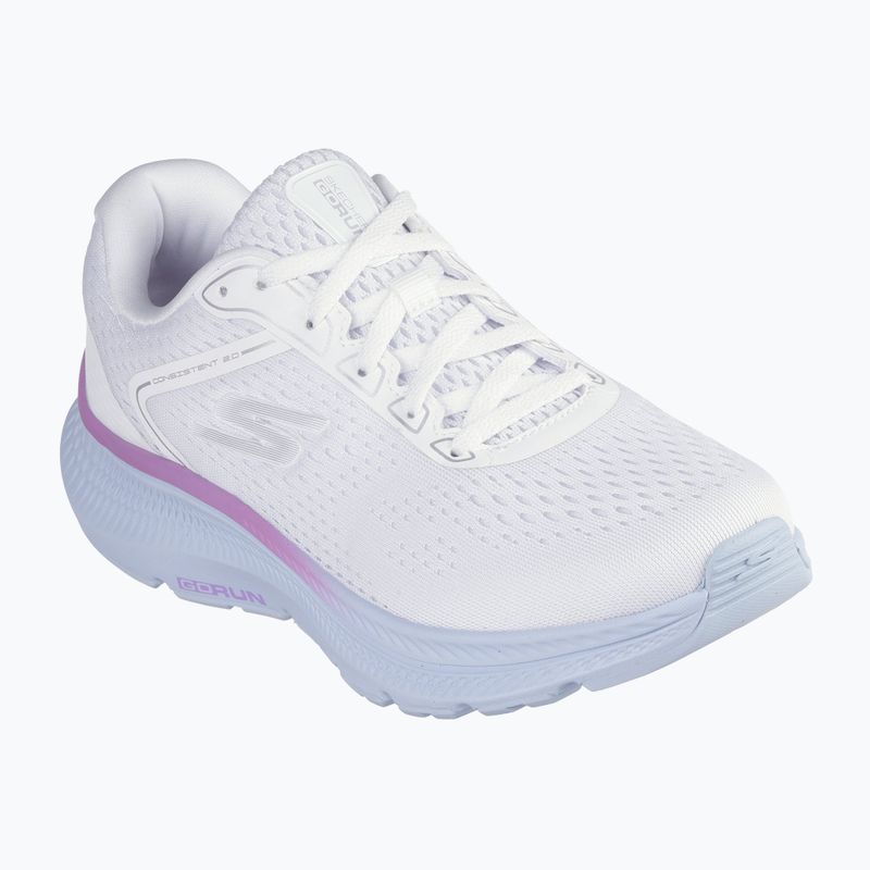Scarpe da corsa da donna SKECHERS Go Run Consistent 2.0 Mile Marker bianco 2