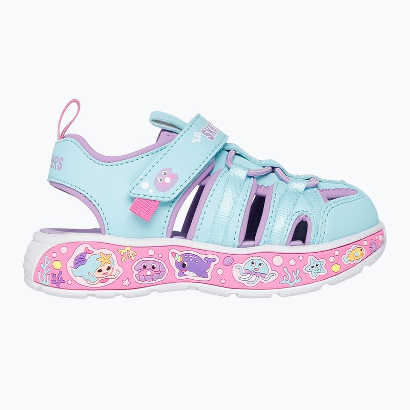 SKECHERS sandali per bambini Play Scene Splash Cute Crew turchese/lavanda
