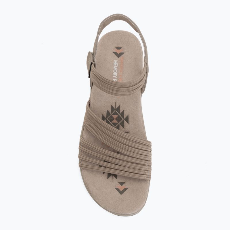 Sandali da donna SKECHERS Reggae Slim Coffee Run gray 5