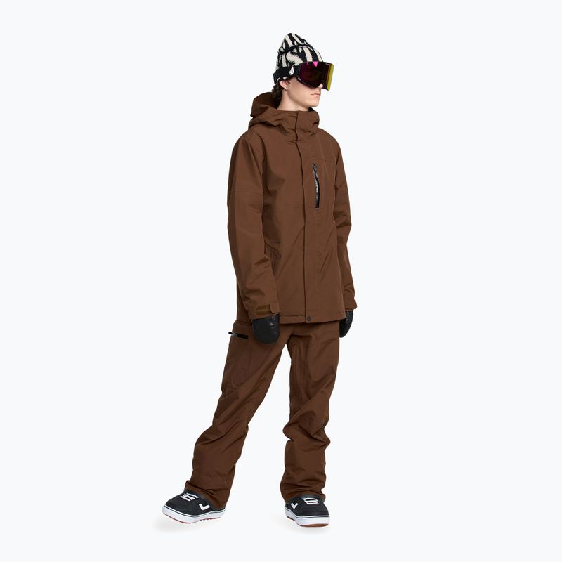 Giacca da snowboard uomo Volcom L Insulated GTX brown 2