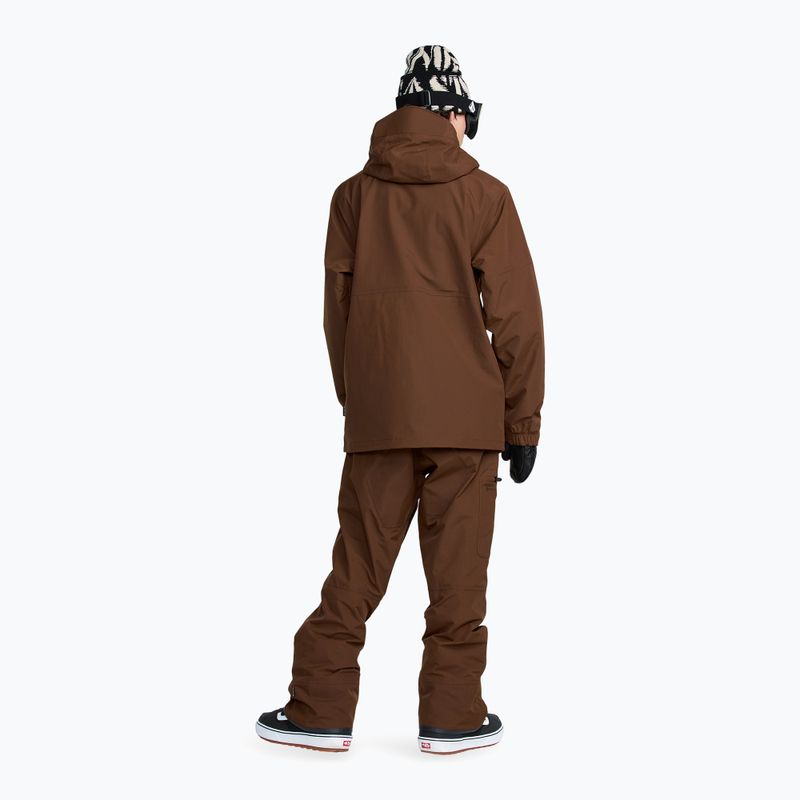 Giacca da snowboard uomo Volcom L Insulated GTX brown 4