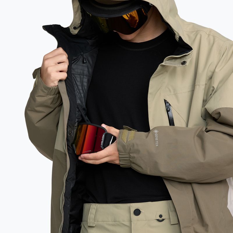 Giacca da snowboard uomo Volcom L Insulated GTX moss green 8