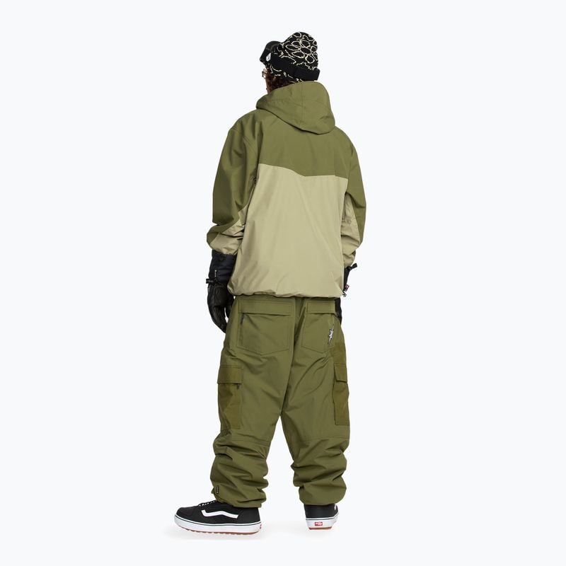 Giacca da snowboard uomo Volcom Longo GTX dark olive 4