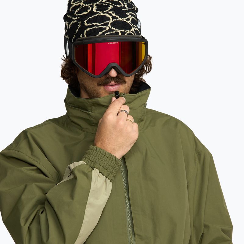 Giacca da snowboard uomo Volcom Longo GTX dark olive 7