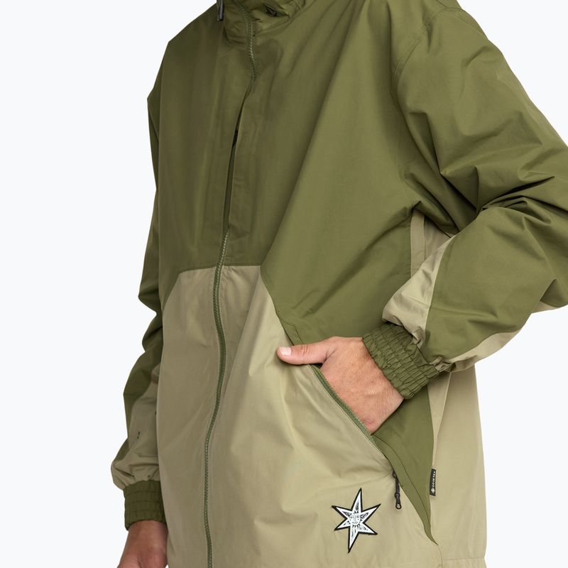 Giacca da snowboard uomo Volcom Longo GTX dark olive 8