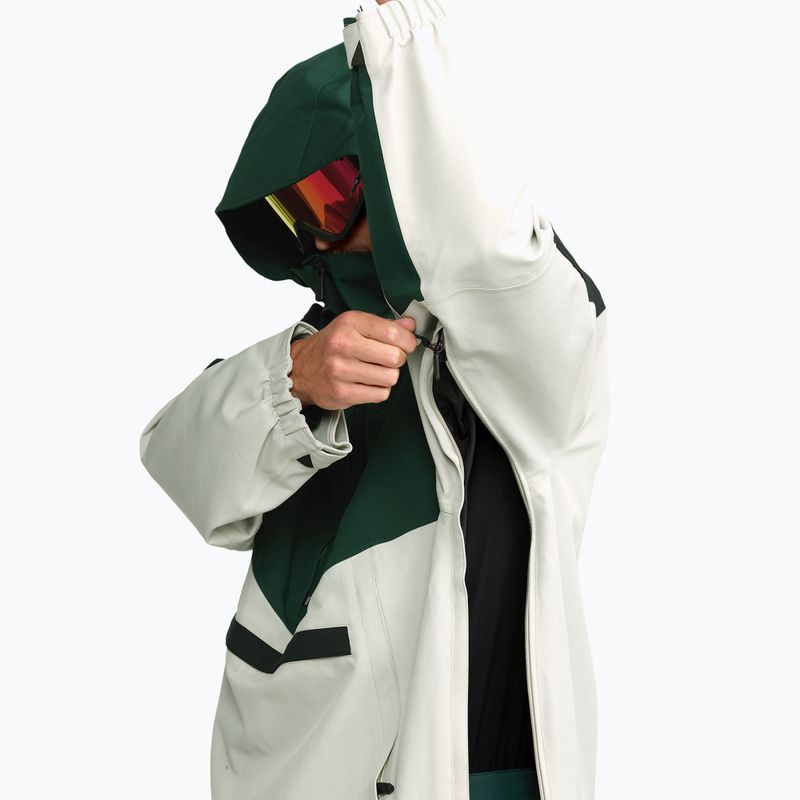 Giacca da snowboard uomo Volcom Brighton Pullover stone 9