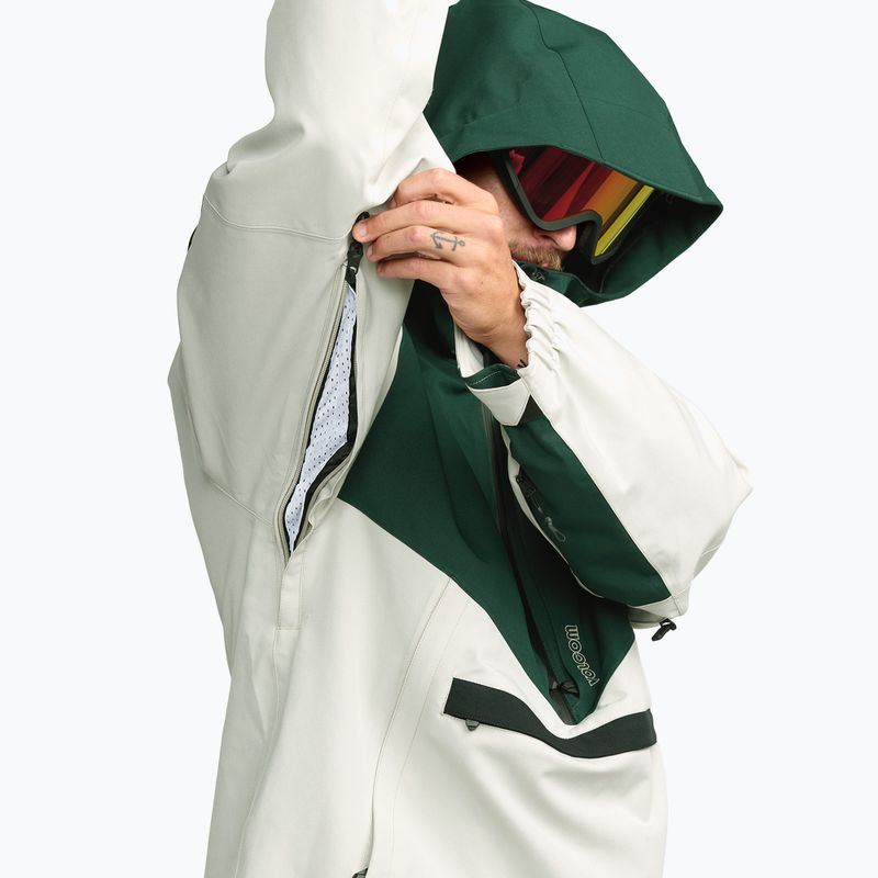 Giacca da snowboard uomo Volcom Brighton Pullover stone 10