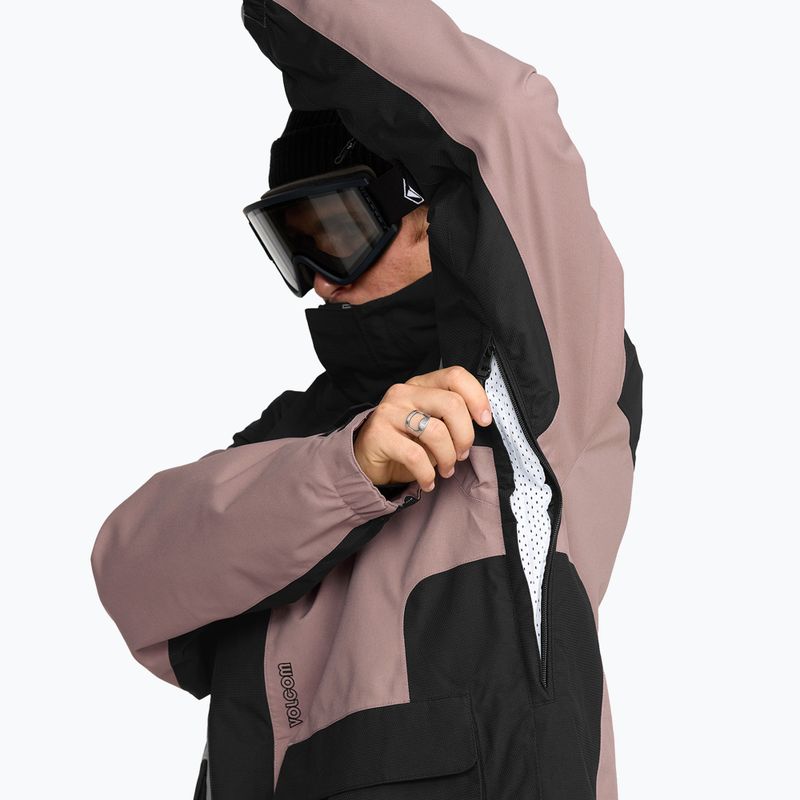 Giacca da snowboard uomo Volcom Kleveland mauve 9