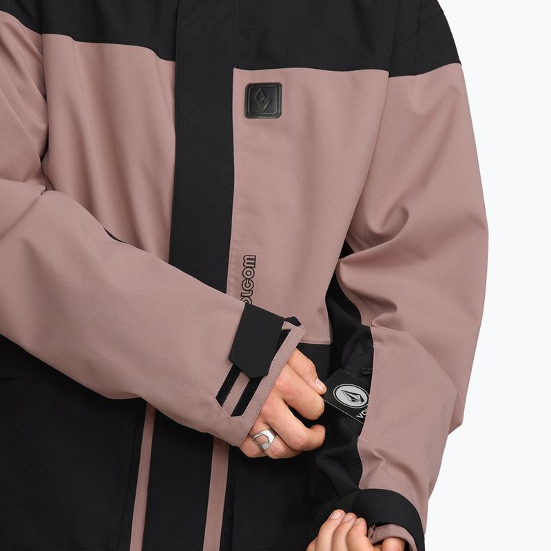 Giacca da snowboard uomo Volcom Kleveland mauve 10