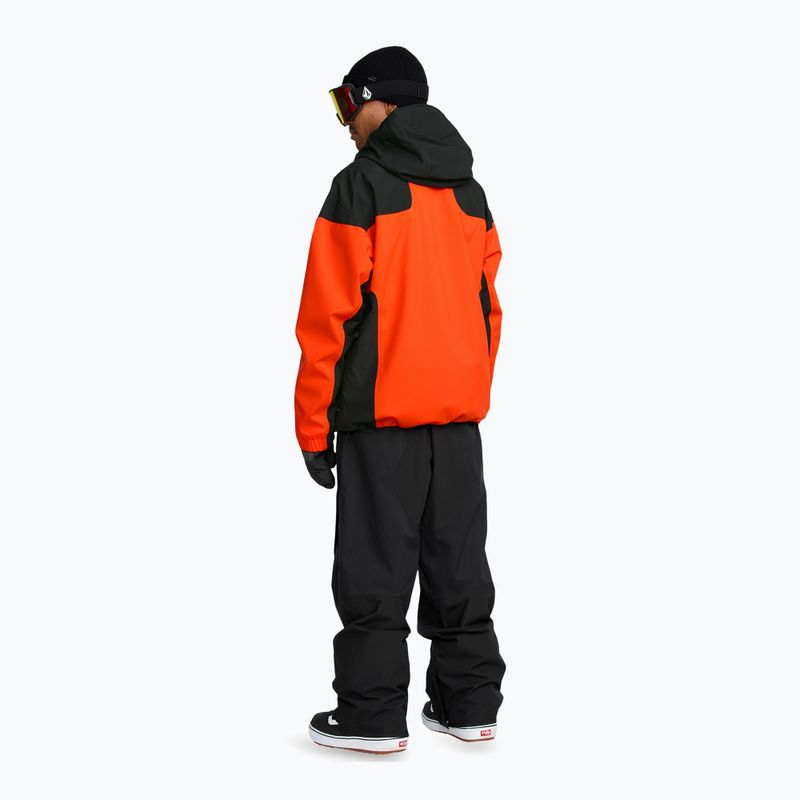 Giacca da snowboard uomo Volcom Kleveland orange shock 4
